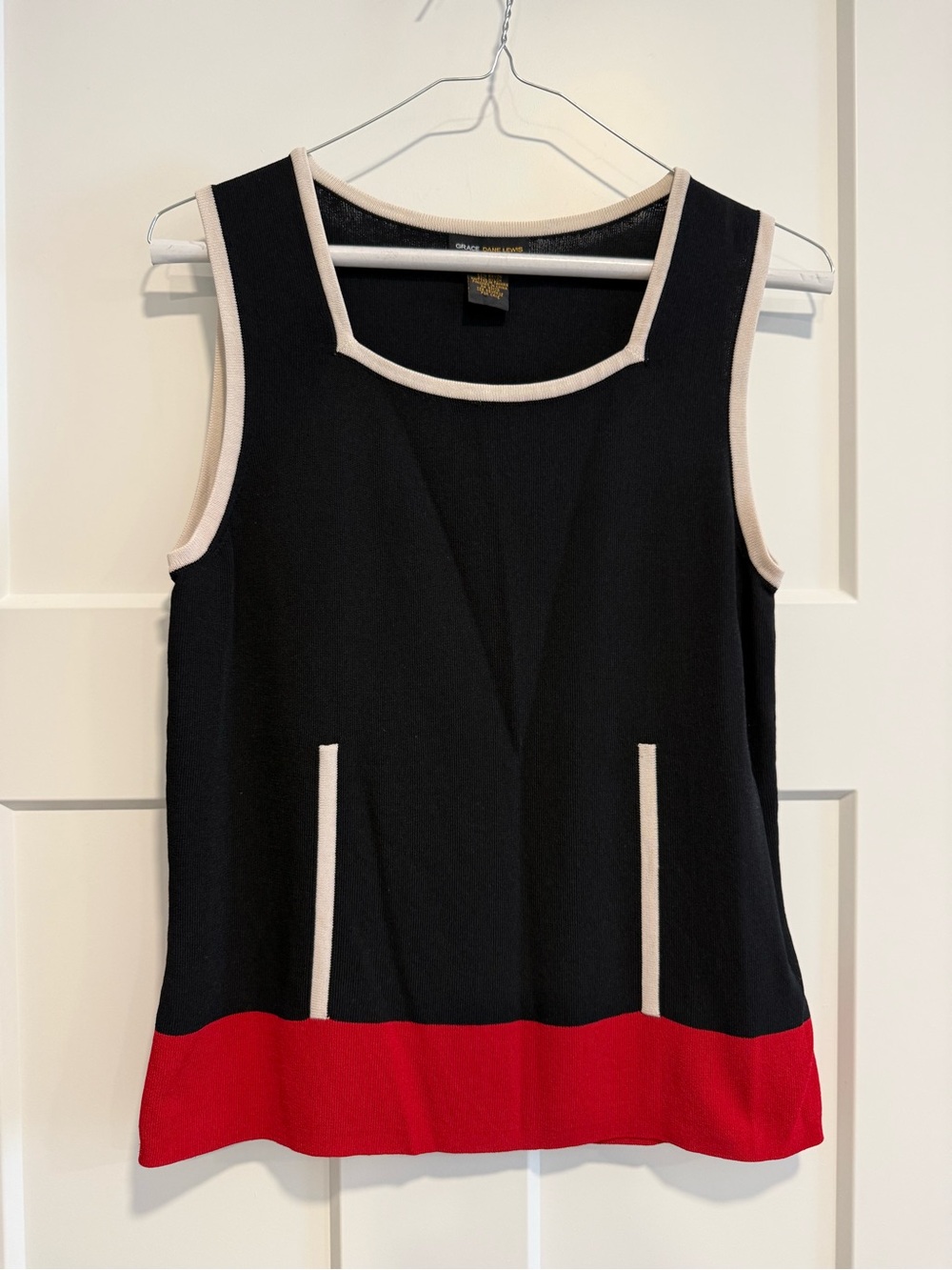 Grace Dane Lewis Colorblock Knit Tank Top – Size M